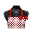 thumbnail image 5 of hyzrz lovely lady red dot kitchen flirty canvas restaurant cake funny aprons for women chef bib gift, 5 of 6