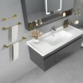 thumbnail image 2 of 6 Pieces Bathroom Hardware Set Brass Wall Mount Bathroom Accessory Towel Bar Set, 2 of 9