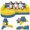 Yellow, variant on Yellow Corduroy Modular Kids Play Couch, 14 Piece Convertible Foam Floor Cushions for Building, Sitting & Sleeping, Soft Play Sectional Sofa for Toddlers