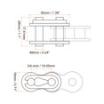 thumbnail image 2 of Unique Bargains 10Pack #60 Chain Master Connector Link Roller 3/4' Pitch Stainless Steel for 12A Chain, 2 of 6