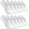 thumbnail image 4 of 12 Pairs Women No-Show Socks, Stay Hidden And Non-Slip Perfectly, Low-Cut Sports Casual Ankle Socks, Invisible Hidden Non-Slip Breathable Cushioned Running Socks, 4 of 23