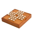 thumbnail image 4 of Juego de mesa solitario,Juego de mesa solitario Juego de mesa solitario de madera,Juego de mesa solitario hecho a mano 34 ,Juego de solitario Rompecabezas de madera Juego de mesa, 4 of 6