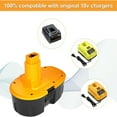 thumbnail image 4 of 2 Pack 3.6Ah DC9096 Replacement for Dewalt 18V Battery Compatible with Dewalt 18 Volt XRP DC9096 DC9099 DW9098 DW9099 DW9095 DW9096 DE9039, 4 of 7