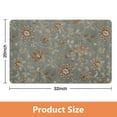 thumbnail image 2 of 20x32 Inch Green Floral Accent Rug - Modern Washable, Non-Slip Carpet for Bedroom, Bathroom, Entryway and Laundry Room - Distressed Small Area Rug, 2 of 5