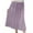 Purple, variant on RUTAYY 2025 Spring Summer New Pleated Design Elastic High Waist Knee Length Mid-Length Skirt For Women Solid Color Smocked Boho Pleated Skirts
