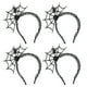 thumbnail image 1 of 4 Unids Halloween Spider Web Diadema Encaje Cabello Lazo Broche para el cabello Juegos de rol Accesorios para fiestas Negro, 1 of 6