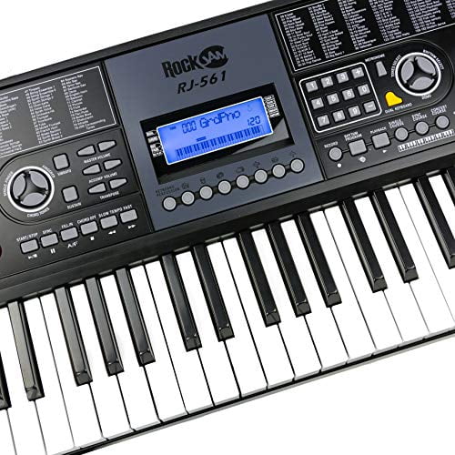 rockjam 61 key keyboard piano with lcd display kit manufacturer