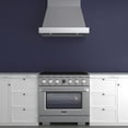 thumbnail image 3 of 36 in. 5.2 cu. ft. 6 Burners Dual Fuel Range for Natural Gas in Stainless Steel., 3 of 16