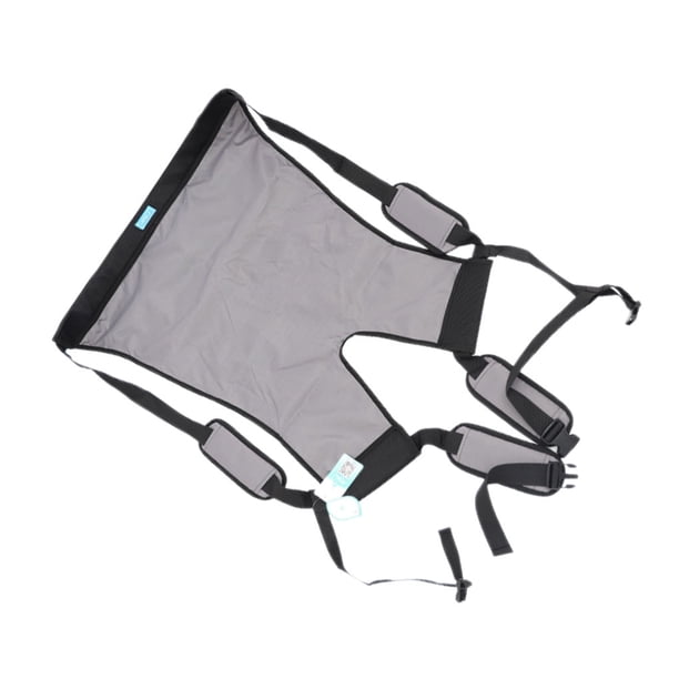 Qarigey Cinturón de transferencia de doble capa Sling Assist Restricción auxiliar Almohadilla transpirable Cojín con hebilla para personas mayores en masajeadores Grau/L Qarigey CE013515-04