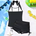 thumbnail image 4 of HCYSFG Girls Swimsuit 2 Piece Bathing Suit Independence Day Solid Color Top July 4th Flag Printed Shorts 250th Anniversary Swimwear, 4 of 5