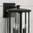 thumbnail image 2 of 3 Light Outdoor Wall Lantern In Transitional Style-16.25 Inches Tall And 10 Inches Wide-Black Finish Capital Lighting 946631Bk, 2 of 8