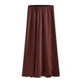 thumbnail image 4 of Wxolcjlv Women's Satin Side Slit Midi Skirt High Waist Party Midi Skirts, 4 of 4