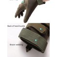 thumbnail image 3 of Guantes de terciopelo de color verde militar para exteriores, guantes protectores de lucha contra el fitness y equitación para hombres, 3 of 4