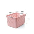 thumbnail image 2 of Large Plastic Laundry Basket with Silvery Handles - 31x22x17.8cm (12.2x8.66x7in) White Storage Bin for Clothes, Toys & Sports Equipment - Durable & Space-Saving for Home, Dorm or Laundry Room, 2 of 7