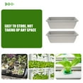 thumbnail image 3 of SOPOTUTU 2 Sets Window Flowerpot Rectangular Planter Light Grey Resin for Garden Use, 3 of 8