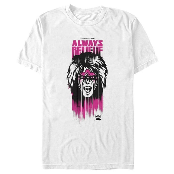 Men's WWE Ultimate Warrior Always Believe  Graphic Tee White 2X Large