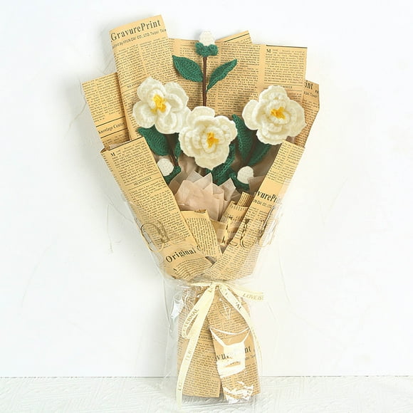 Wzzjkit Woven Camellia Flowers Imitating Eternal Flowers As A Girlfriend's Valentine's Day