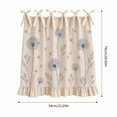 thumbnail image 2 of Farmhouse Oven Curtain with Ties & Ruffle Trim Blue Dandelion Cozy Stove Skirt for Cabinet Seasonal & Everyday Kitchen Decor, 2 of 4