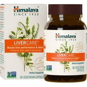 Himalaya LiverCare Supplement, Liver Cleanse Formula, Eliminates Waste, Cleansing, Vegan, Non-GMO, 90 Capsules