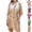 Black, variant on Women Swimsuit Cover Up Plus Size Swimwear Casual Solid Short Sleeve Summer Beach Bathing Suits