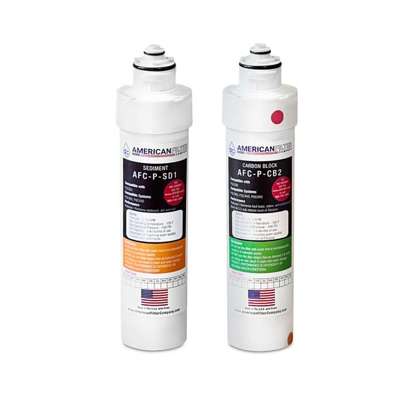 AFC® #AFC-P-SDCB-2PK, Compatible with Pur PQCCRB and Pur PQCSED Water Filter Set, For These System PQC3RO, PQC4RO, PQC5RO - 1 Set