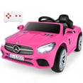 thumbnail image 2 of OLAKIDS 12V Electric Kids Ride On Car, Licensed Mercedes Benz SL500 Toy Car with Remote Control, MP3 Plug, USB, 2 Speeds, LED Lights, Battery Powered Toy Vehicle for Toddler Children, 2 of 10