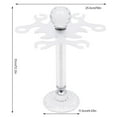 thumbnail image 2 of Desktop 6 Goblets Clear Rotate Stemware Rack, Elegant Crystal Glass Wine Glass Storage Holder, 2 of 14