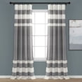 thumbnail image 1 of Paneles de cortina de ventana de algodón Lush Decor Cape Cod gris 40 x 95 16T004540, 1 of 2