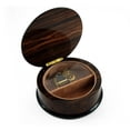 thumbnail image 2 of 30 NOTE Gorgeous Handcrafted Round Butterfly and Floral Music Jewelry Box - Greensleeves, 2 of 2