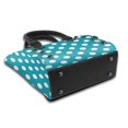 thumbnail image 5 of Zufioo Sky Blue And White Polka Dot Print Leather Rivet Shoulder Bag, Microfiber PU Leather Adjustable Shoulder Strap Handbag, Ideal Gift for Women-One Size, 5 of 6