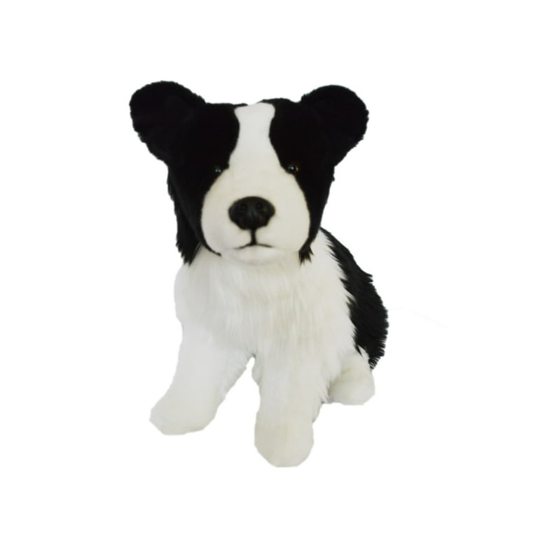 Hot sell lifelike border collie dog seat stuffed animal seat realistic border  collie plush toy seat