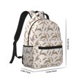 thumbnail image 2 of Rateoe Retro Rabbit Pattern Durable Student Backpack Laptop Bag- Ergonomic Design, Waterproof Twill Fabric - Ideal for School, Travel, and Outdoor Activities, 2 of 6