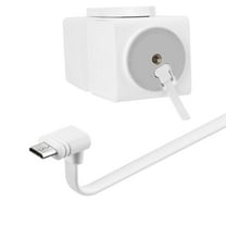 WEIFEI-20 ft Cable for WYZE Cam Pan v3 Camera, Long Micro USB Flat Power Cord, 90 Degree 2-Pack, White