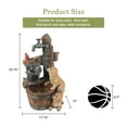 thumbnail image 2 of LuxenHome 25" Garden Water Fountain, Whimsical Puppy Dog Resin Water Fountain Outdoor with LED Lights, 2 of 8