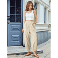 thumbnail image 5 of Women Baggy Wide Leg Pants Casual Elastic Waisted Palazzo Harem Pants with Pockets L, 5 of 7