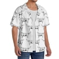 thumbnail image 2 of Logiee Labrador Retriever Dog Print Men's Button Down Shirts Short Sleeve, Summer Beach Shirts,Vacation Wedding Shirts,Men's Casual Button-Down Shirts with Pocket-XX-Large, 2 of 5