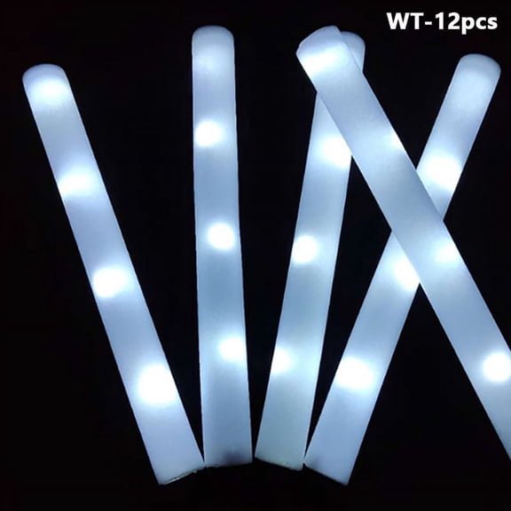 LED Glow Sticks Glow Foam Stick Cheer Tube Dark Light Birthday Wedding Party