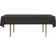 thumbnail image 4 of DecorRack 12 Plastic Tablecloths, 54 x 108 inch, Rectangular, Black, 4 of 5