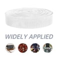 thumbnail image 2 of Nylon Webbing 1 Inch Strap, Polypropylene Flat Webbing for Repairing, Replacement Canvas Strap for Backpack Straps, Heavy Duty Flexible Climbing Webbing 1 Inch White 10 Yard for Sewing Bag Making, 2 of 4