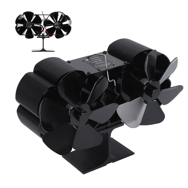 Ventilador de Estufa Alimentada Por Calor, Ventilador de Chimenea Con Alimentación Térmica Resistente Al Desgaste Resistente Un alcalde Volumen de Aire Cabeze Buena conductividad
