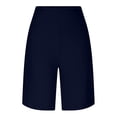 thumbnail image 5 of Women's High Waisted Yoga Shorts with Pockets 2026 Summer Casual Knee Length Comfy Breathable Workout Running Athletic Beach Shorts, 5 of 6