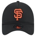 thumbnail image 2 of Men's New Era Black San Francisco Giants 9FORTY A-Frame Trucker Adjustable Hat, 2 of 6