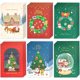 thumbnail image 1 of Tarjetas de Navidad 24PCS, Felicitación de Navidad con Estampado Dorado de 6 Diseños Diferentes con Sobres, Tarjeta de Bendición de Deseos para las Fiestas, 1 of 4