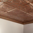 thumbnail image 2 of Fasade Easy Installation Rosette Copper Fantasy Glue Up Ceiling Tile/ Ceiling Panel (12" X 12" Sample), 2 of 4