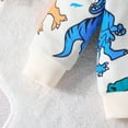 thumbnail image 3 of Gibobby Conjunto de leggings para bebés y niñas Conjunto de ropa de 2 uds con estampado de dinosaurio de manga larga para bebé recién nacido (niño o niña)(Blanco,18-24 Meses), 3 of 5