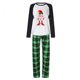 thumbnail image 1 of Pijamas navideños a juego para mujer, conjunto de pijamas verdes para mujer, Sra. ELF, 1 of 3