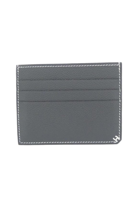 Pre-Owned Hermes H Sellier 084991CA Business Card Holder/Card Case