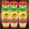 Golf Club Shoes Assortment Sugar Decorations For Cakes And Cupcakes 16Count