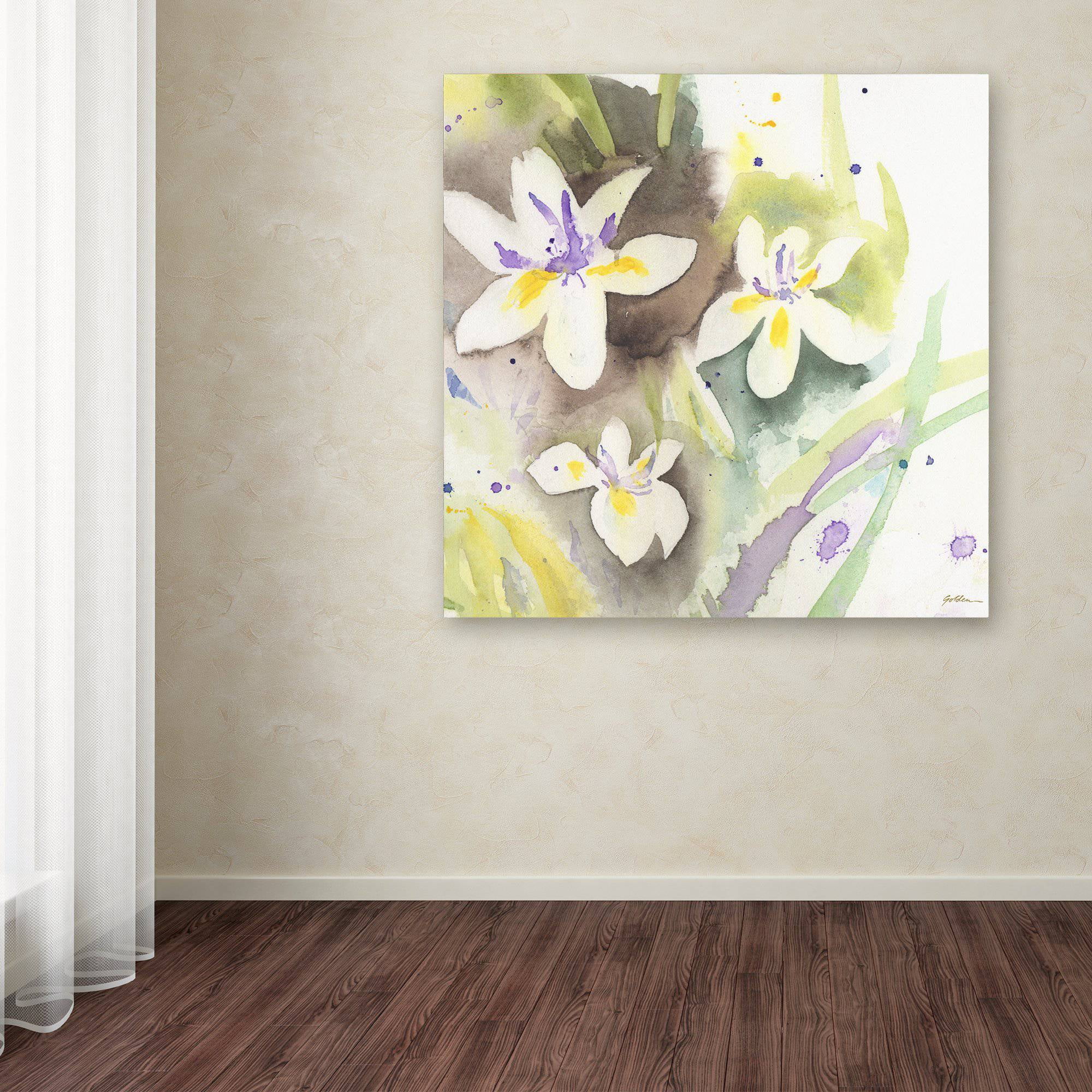 "White Iris" Canvas Art by Sheila Golden