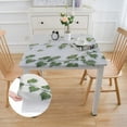 thumbnail image 2 of HAOXIT Sage Green Leaves Square Eucalyptus Leaf Wrinkle Resistant Spring Waterproof Table Cover Decoration for Dining Kitchen Party Decor 40*40, 2 of 8